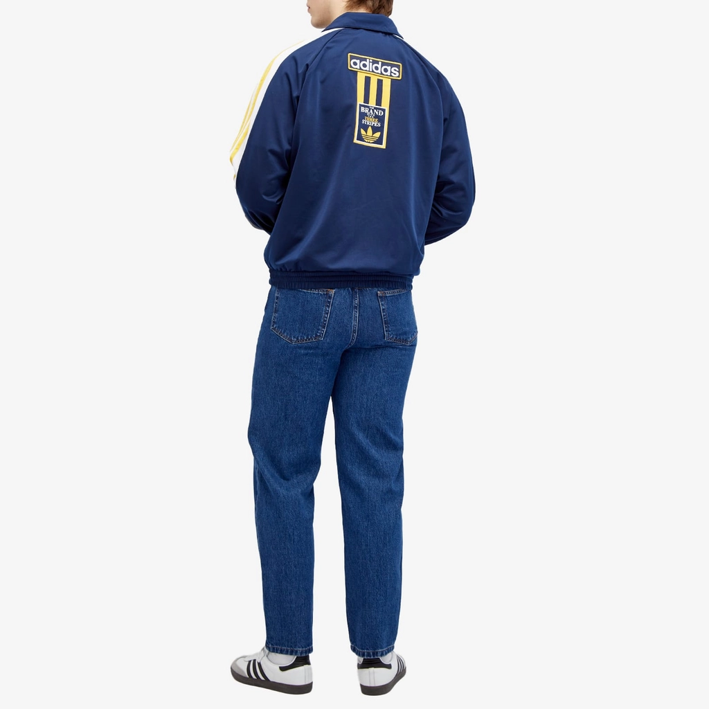 Adidas Originals Men's Adibreak Track Top Night Indigo/White/Bold Gold